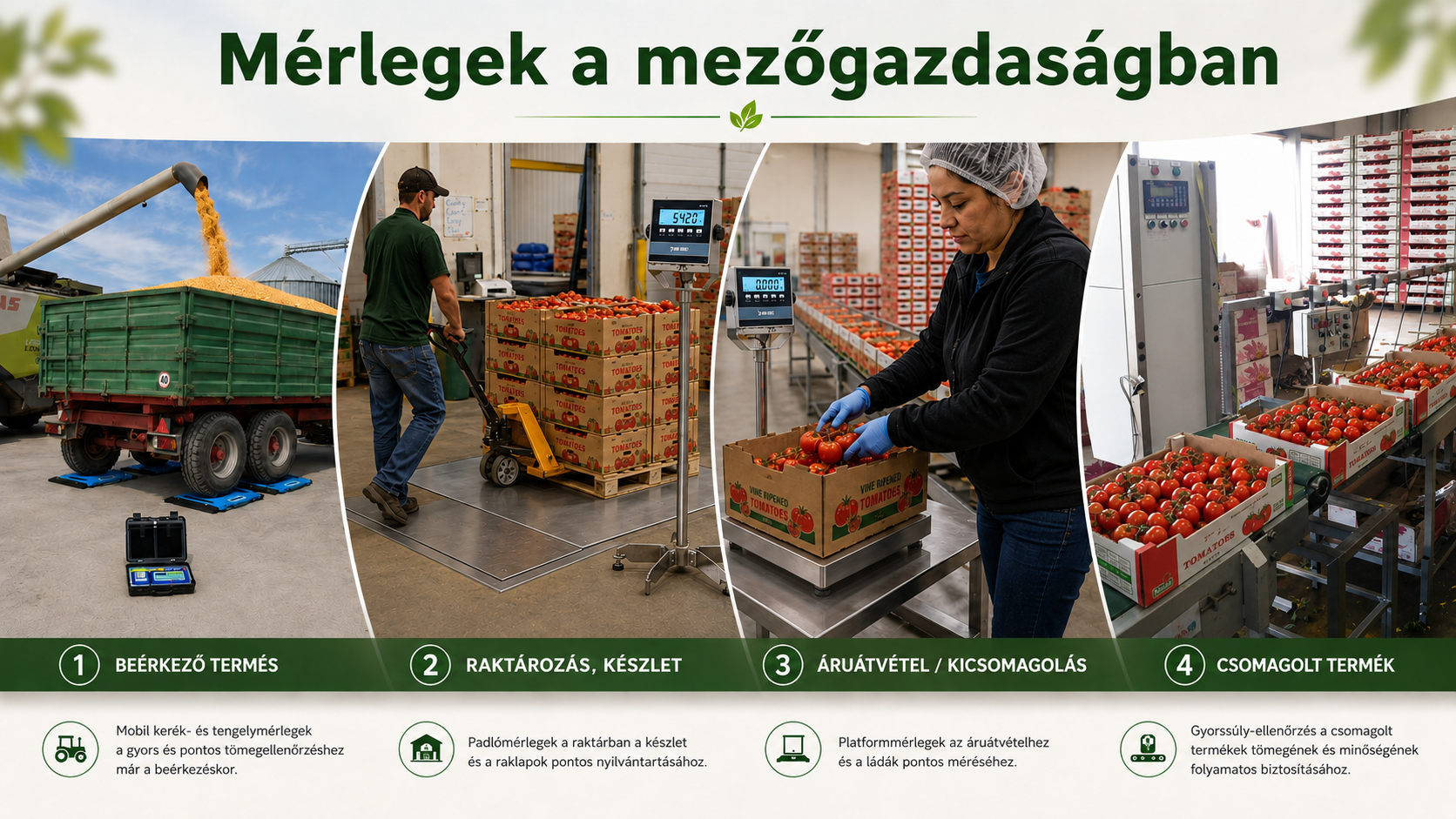 Mérlegek a mezőgazdaságban